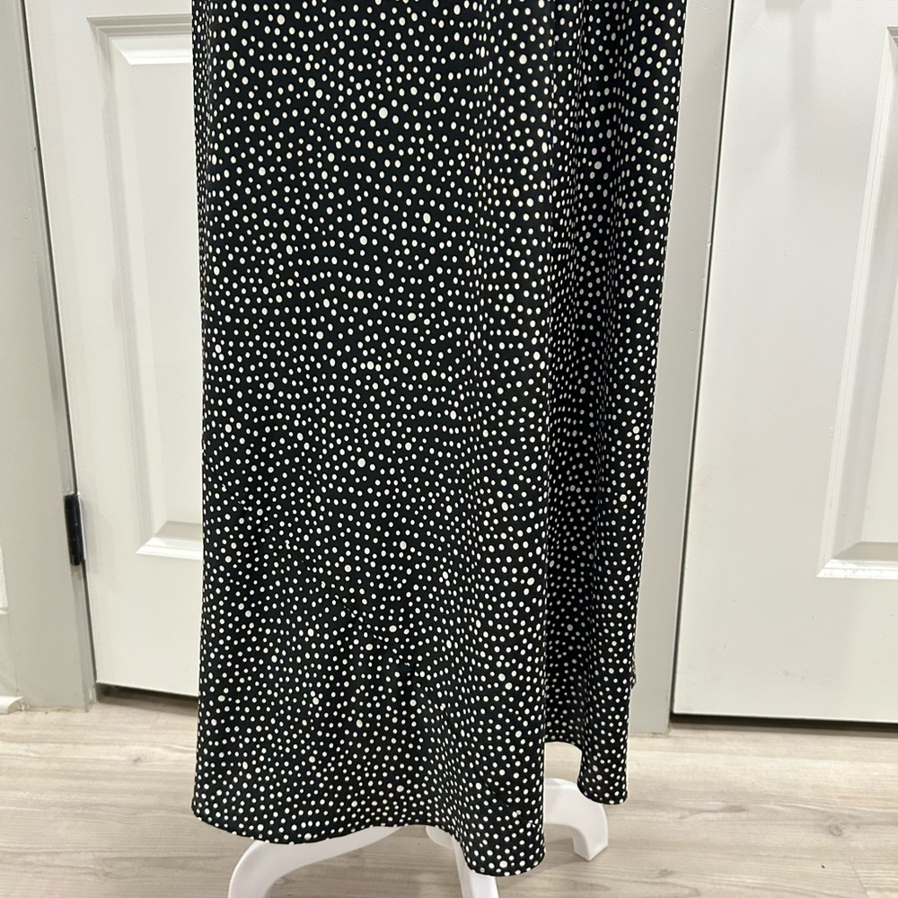 SOLD Vintage Valentino Intimo Black Polkadots Night Gown + Wrap Dress Set - Picture 16 of 16